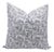 Fabdivine Handcrafted Block Print Cushion Cover 24x24 Inch Thick Cotton White- Jaldhara For Sale