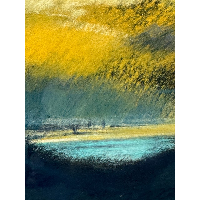 Drawing/Sketching Materials Wendy Goldberg Dawn on the Lake Pastel Painting For Sale - Image 7 of 12
