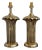20th Century Pierre Cardin-Style Sculptural Brass Table Lamps — A Pair For Sale