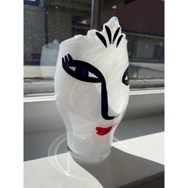 Ulrica Hydman-Vallien 1990s Kosta Boda Open Minds Vase, Signed Ulrica Hydman-Vallian For Sale - Image 4 of 13