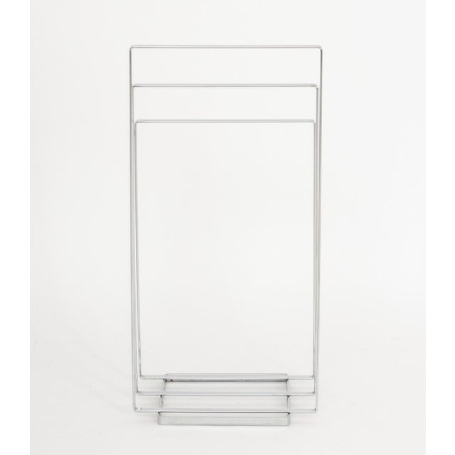 Modern Chrome-Plated Three Tier Towel Rack For Sale In New York - Image 6 of 6