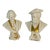19 Th C Antique Porcelain Busts of Mozart and Wagner Composerrs Busts Music For Sale
