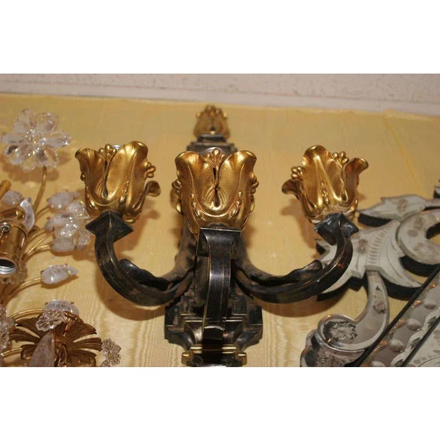 Metal Wall Sconces - A Pair For Sale - Image 7 of 9