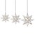Boho Chic Matthew Izzo Home 20" Clear Glass Moravian Star Pendant Light With Oxidized Metal Trim For Sale - Image 3 of 3