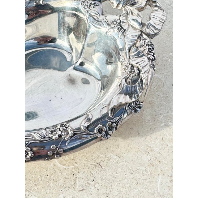 Vintage Reed & Barton 230 Silver-Plated Heart Dish – Ornate Anniversary Gift For Sale - Image 11 of 12