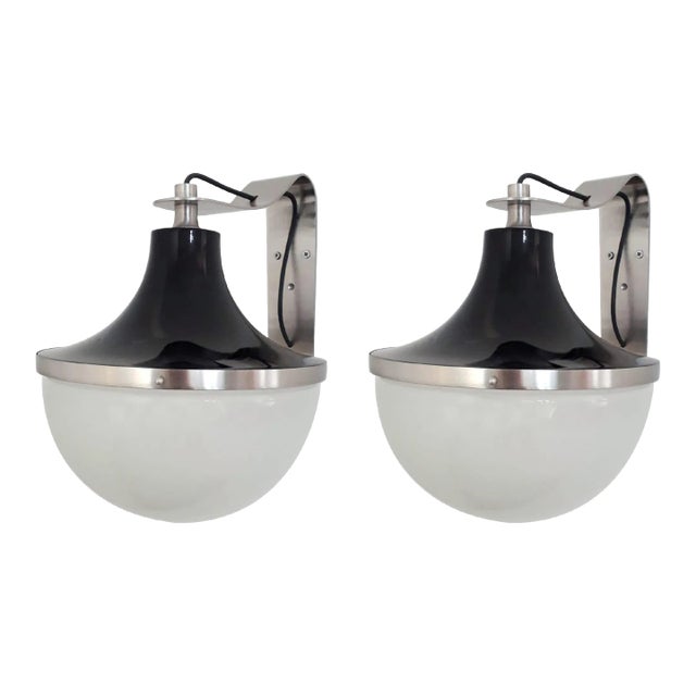 1960s "Pi" Sconces by Sergio Mazza for Artemide, a Pair For Sale