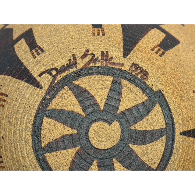 1990s Vintage David Salk Ceramicist Bowl For Sale - Image 5 of 7
