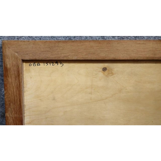 Antique Wood Marquetry Panel with Exotic Scene For Sale - Image 5 of 7