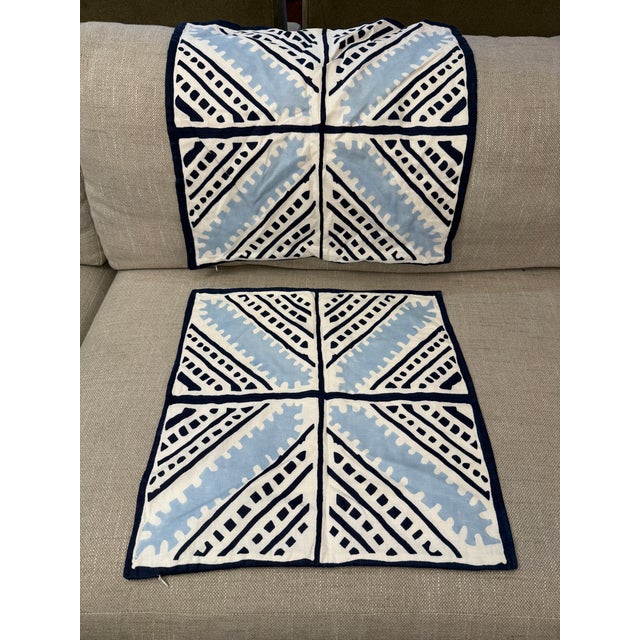 Serena & Lily Sienna Large Tile Throw Pillow Cases, Pair For Sale In San Francisco - Image 6 of 12