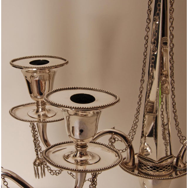 Antique Empire Sterling Silver Candleholders, 1853, Set of 2 For Sale - Image 13 of 15