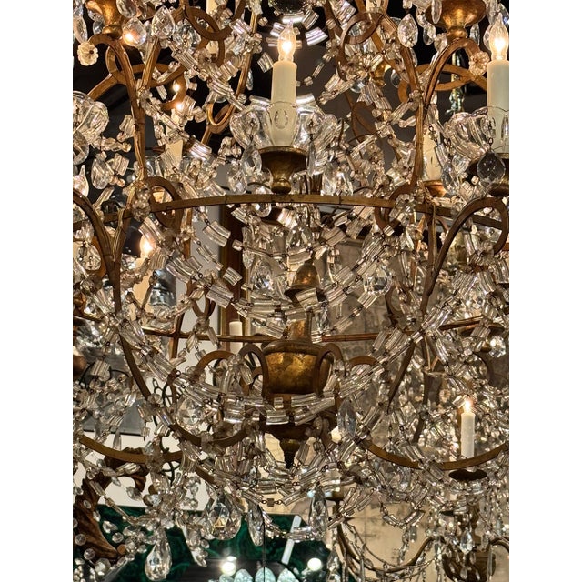 19th C. Italian Macaroni Bead Chandelier For Sale - Image 4 of 6