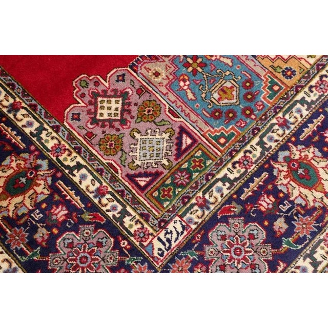 Middle Eastern Tabriz Rug in Wool For Sale - Image 6 of 11