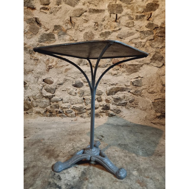 French Garden Bistro Table, 1920s For Sale - Image 3 of 11