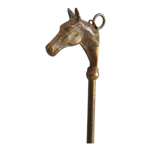 English Equestrian/Horse Shoe Horn/Unlaqured Brass