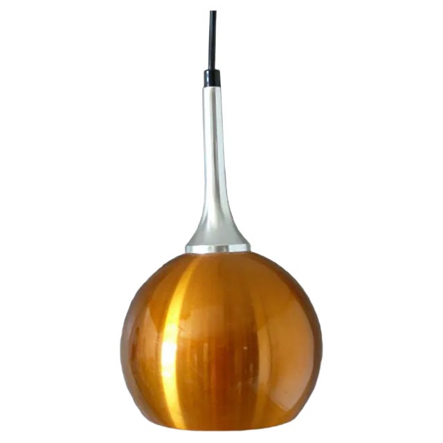 Vintage Anodized Aluminum Ceiling Lamp For Sale