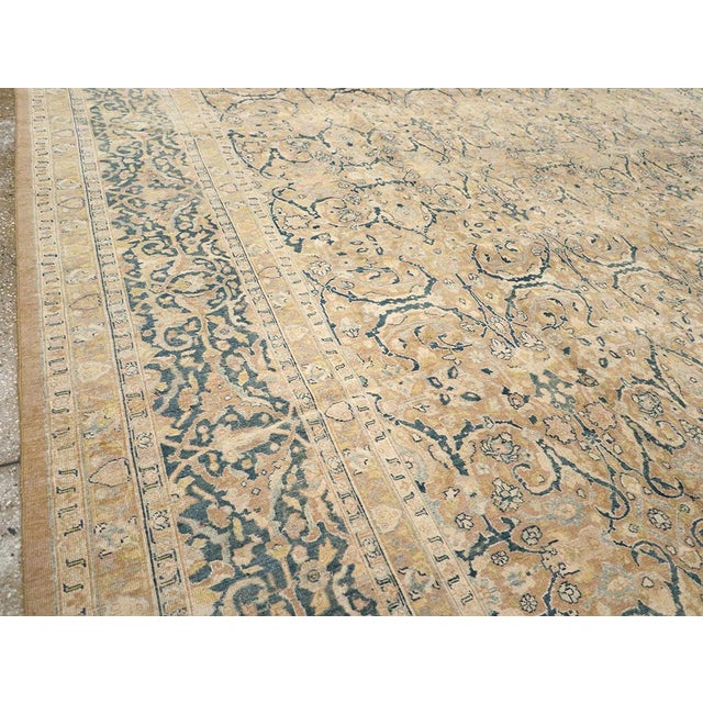 Early 20th Century Galerie Shabab Collection Early 20th Century Persian Tabriz Carpet For Sale - Image 5 of 10