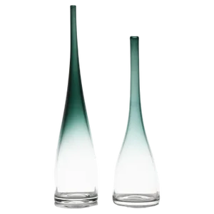 Glass Vases by Bengt Orup, 1950s, Set of 2