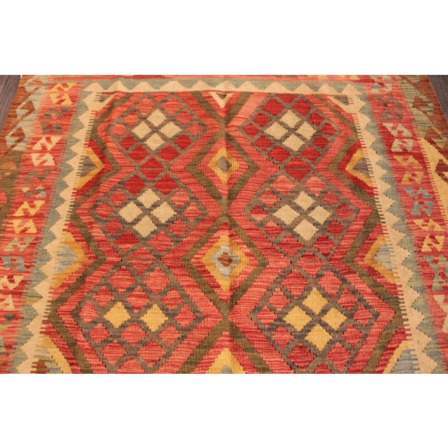 Modern Kilim Rug, 5' X 6'6" For Sale - Image 4 of 7