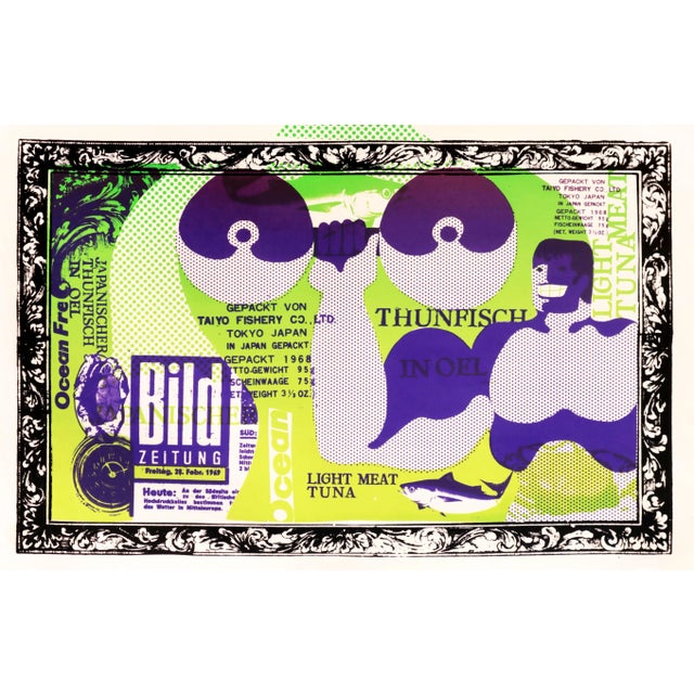 Mid-Century Modern 1969 German Exhibition Poster: Studio Bühne: Heidenheimer Volksschauspiele For Sale - Image 3 of 4