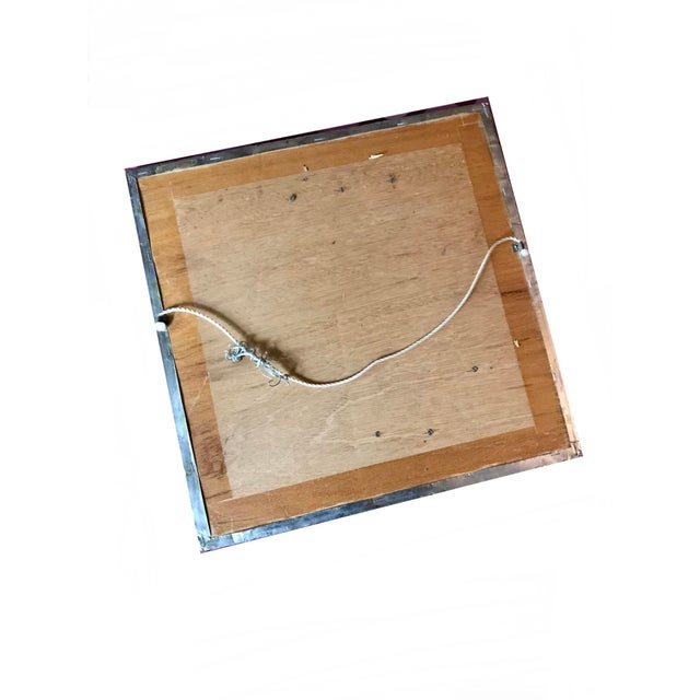 Brutalist 1970s Brutalist Brass Copper Relief Wall Hanging /Mid Century Gold Tone Metal Wall Art For Sale - Image 3 of 8