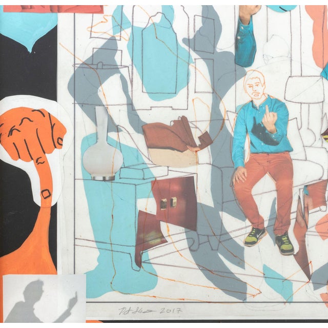 Contemporary Pieter Schoolwerth "Fuck Me #00" Mixed Media, 2017 For Sale - Image 3 of 10