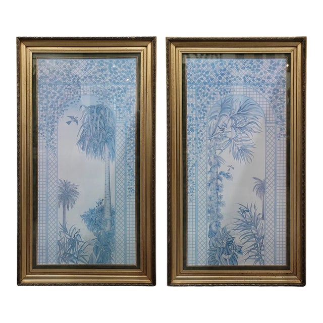 Large Pair of Botanical Prints, Framed For Sale