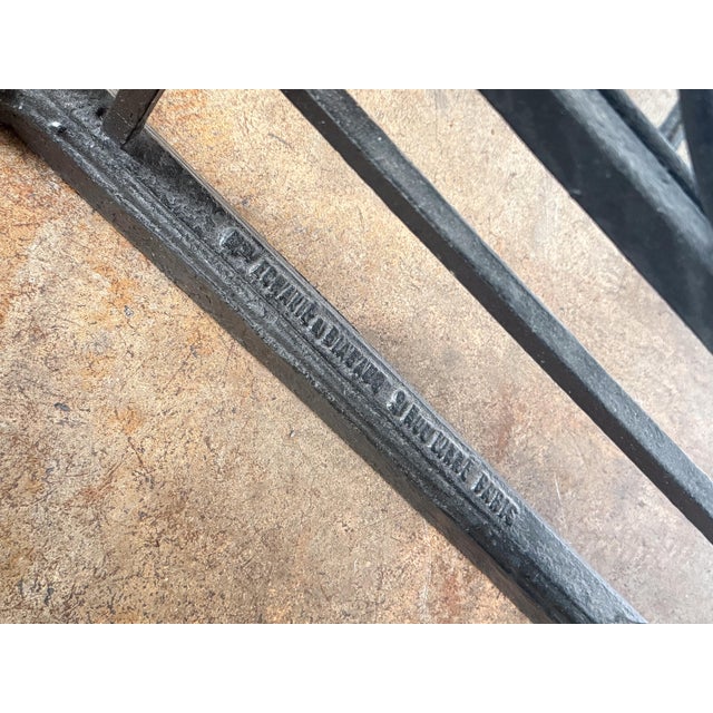 Large French Boulangerie Stand or Baker's Rack of Wrought Iron and Brass For Sale - Image 10 of 12