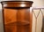 1950s Georgian Style Mahogany Inlaid Pair of Corner Display Cabinets 2 Keys For Sale - Image 9 of 17