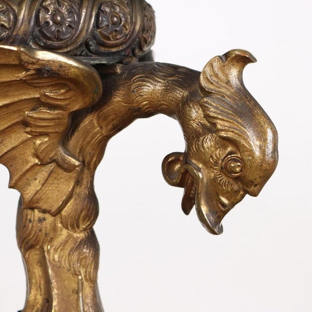 Goldenrod Antique Middle Victorian Bronze Papier Mache Table, England, 1800s For Sale - Image 8 of 14