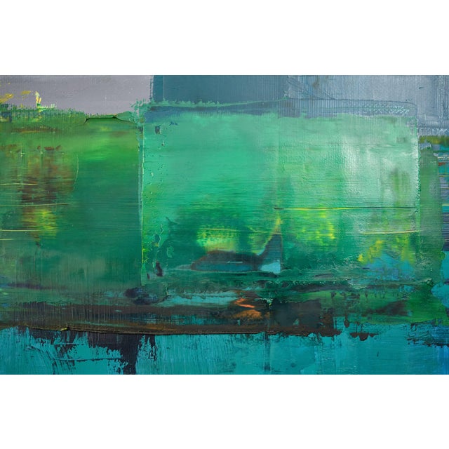 "Oil Painting 5" Large Abstract Oil Painting by Simon Findlay For Sale - Image 4 of 10