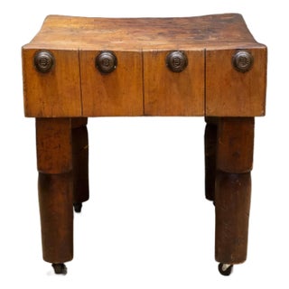 Early 20th C. Maple Butcher Block C.1930 For Sale