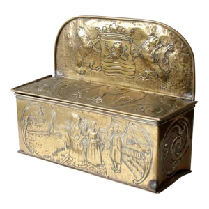Antique Dutch Brass Candlebox