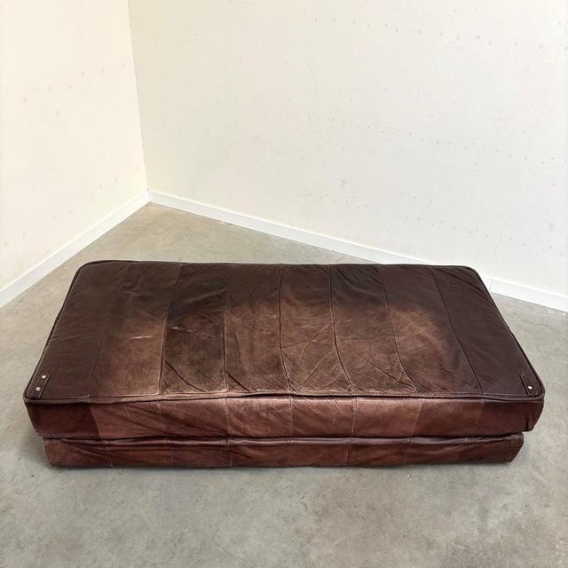 Vintage Leather Sofa or Daybed, 1970s For Sale - Image 11 of 16