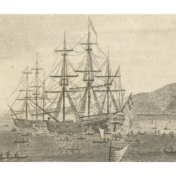 Copper engraving from thomas bankes’s “new system of geography” published by royal authority c.1775 this engraving for...