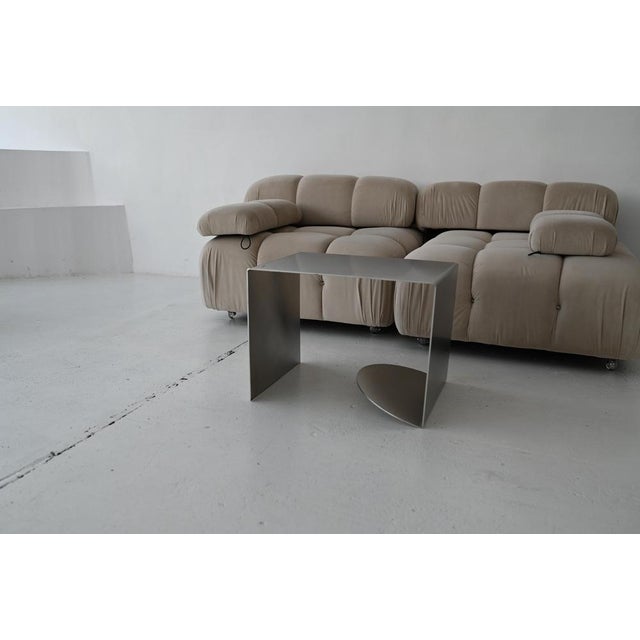 Minimalist Sculptural Accent Table in Aluminum by Veliento For Sale - Image 17 of 18