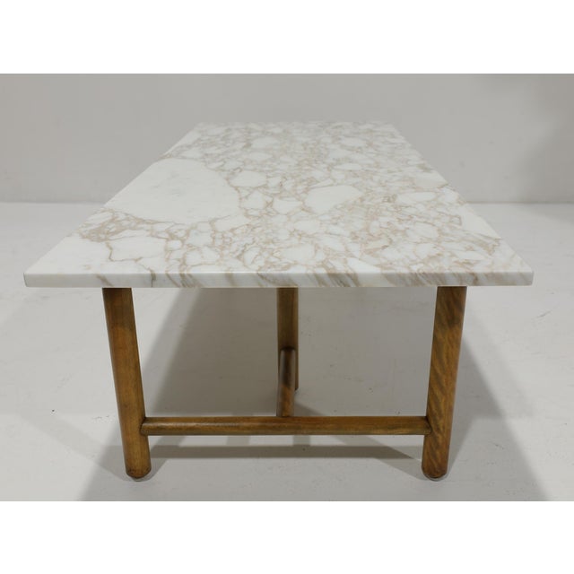Widdicomb t.h. Robsjohn Gibbings for Widdicomb Mid Century Marble Cocktail Table For Sale - Image 4 of 10