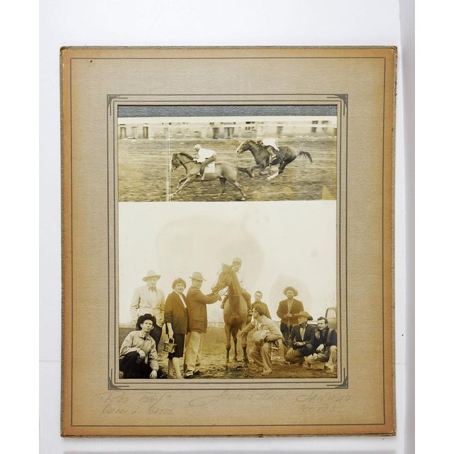 American 1950's Winner Circle Quarterhorse Horse Racing Photographs - Set of 4 For Sale - Image 3 of 5