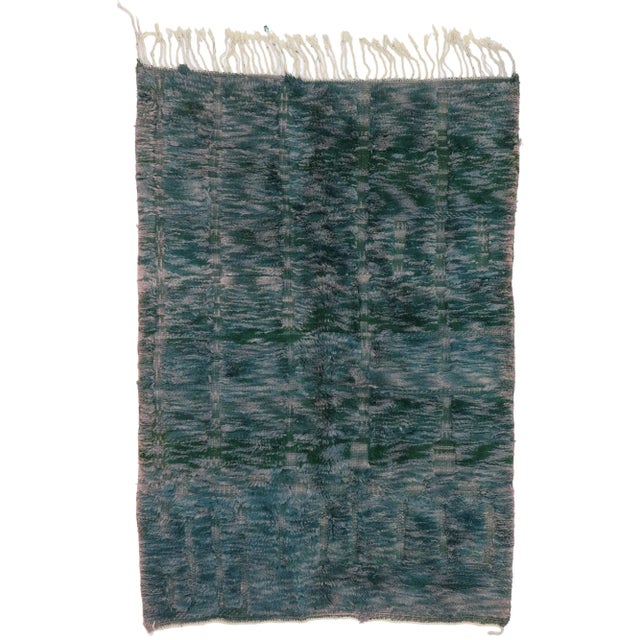 Earthy Abstract Moroccan Rug - 05'07 X 07'09 For Sale - Image 9 of 9