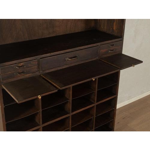 Brown Filing Cabinet, 1950s For Sale - Image 11 of 14