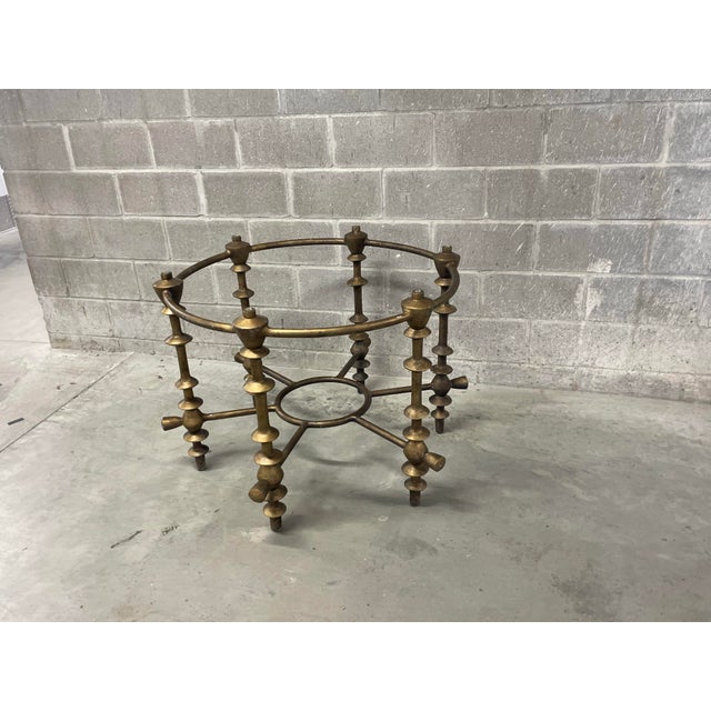Mid Century Modern Giacometti Style Brutalist Dining Table For Sale In Dallas - Image 6 of 8