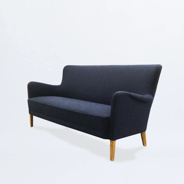Three-Seater Sofa by Peter Hvidt and Orla Mølgaard-Nielsen, 1940s For Sale - Image 9 of 9