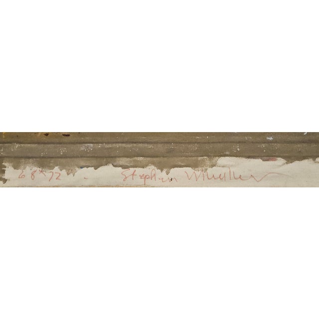 Late 20th Century Late 20th Century Stephen Mueller – “Kaspar Won’t Go Up the Road” – Large-Scale Abstract Oil Painting on Canvas, Signed For Sale - Image 5 of 9
