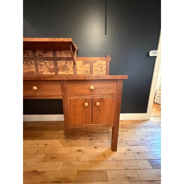 This beautiful Arts and Crafts Sideboard came from an estate in Weston Massachusetts. The previous owners had it custom...