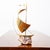 Mid-Century Modern Mid Century Modern Original Art Boat Sculpture Stone Geode Sailboat Vintage MCM For Sale - Image 3 of 12
