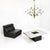 A Paul Michel 1970s coffee table executed in white marble with brass trim. This combination in materials is rarely seen on...
