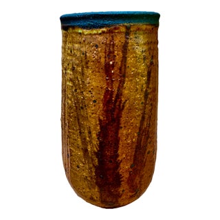Mid Century Modern Otto & Vivika Heino Studio Pottery Vase For Sale