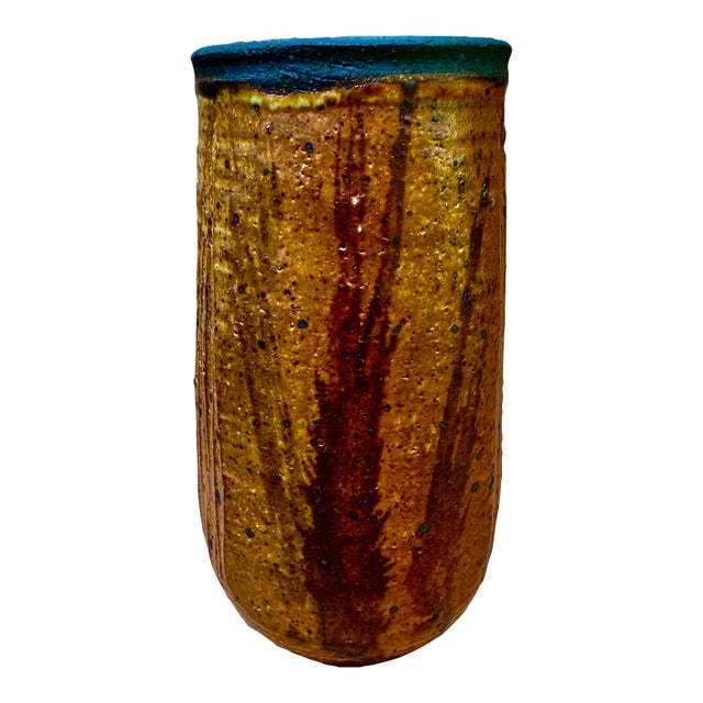 Mid Century Modern Otto & Vivika Heino Studio Pottery Vase For Sale