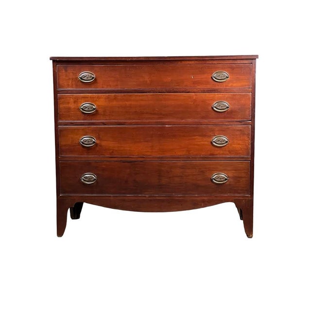 Rare Labeled William Lloyd Springfield Massachusetts Federal Cherry Chest of Drawers, Circa 1800 For Sale - Image 12 of 12