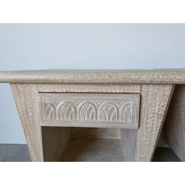 Pair of Organic Hand Carved Wood Nightstands For Sale - Image 13 of 18