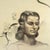 An Art Nouveau atelier study of a woman framed by a cherry blossom branch, executed in charcoal on woven cream paper. The...